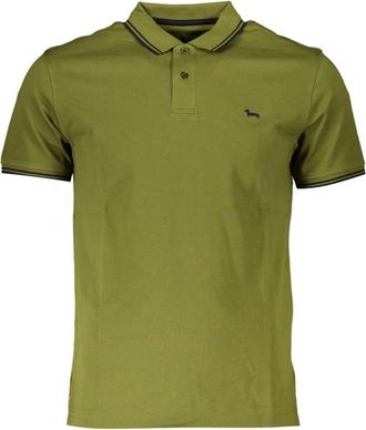 Harmont & Blaine Polo Shirts - Heren - Polos - Groen - S - Katoen - Tops
