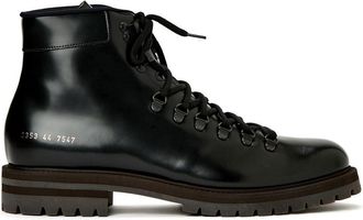 Common Projects lace-up leather boots - men - Fabric/Calf Leather/Rubber - 40 - Black
