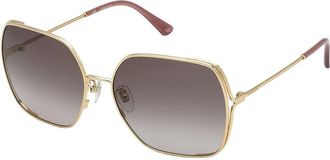 Nina Ricci SNR301 300Y Womens Sunglasses Rose-Gold Size 60