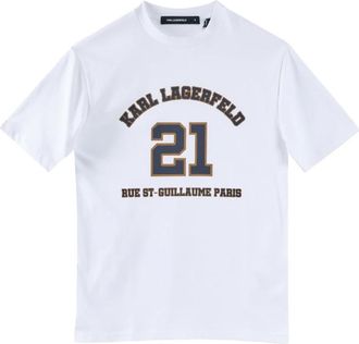 Karl Lagerfeld T-shirt 21 - Heren - T-shirts - Wit - M - Katoen - Tops