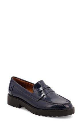 Mia Amore Hali Lug Sole Penny Loafer in Navy at Nordstrom Rack, Size 8.5