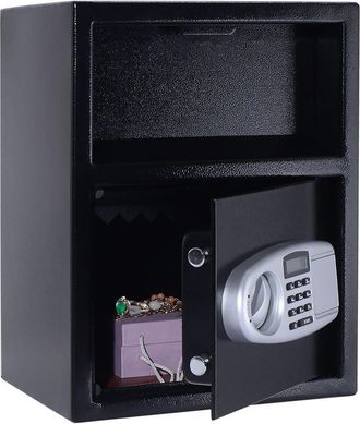 Costway Digital Safe Box Cabinet with 2 Manual Override Keys & Lock