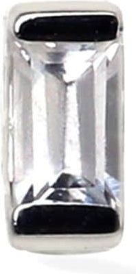 Lark & Berry 14kt white gold Omnis sapphire earring - women - White Sapphire/14kt White Gold - One Size - Silver