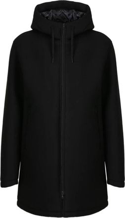 Herno Zwarte Winterjassen - Heren - Mantel - Zwart - 2XL - Jassen