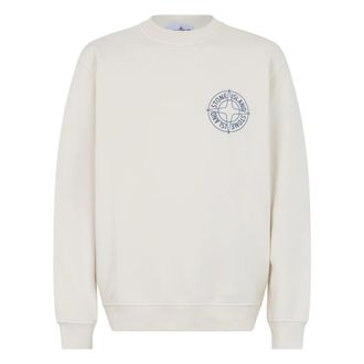 Stone Island Sweatshirts, male, Beige, Size: 2XL Long-Sleeved Sweatshirt