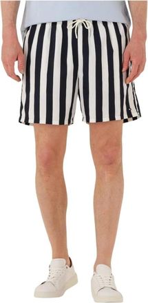 Tommy Hilfiger Badmode, Heren, Blauw, L, Navy Zwemshorts Met Koord Stijlvol