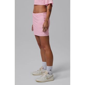 Nike Jordan Flight Open Stitch Knit Skort in Pink at Nordstrom, Size Medium