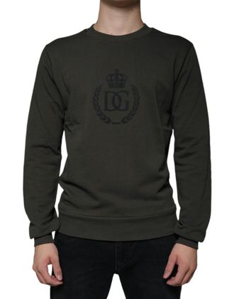 Dolce & Gabbana Kroonlogo Sweatshirt Olijfgroen