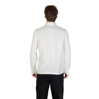 A|X Armani Exchange Logo-Embroidered Cotton Polo - White