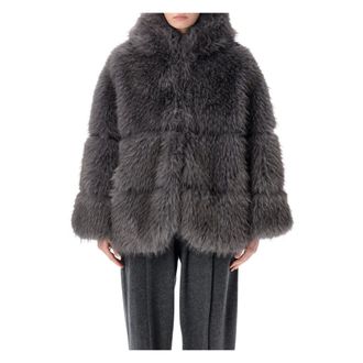S.W.O.R.D 6.6.44 Faux Fur & Shearling Jackets, female, Gray, Size: S Grisaille Faux Fur Coat