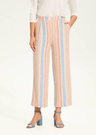 FDJ Womens Aperol Stripe Crop Trouser