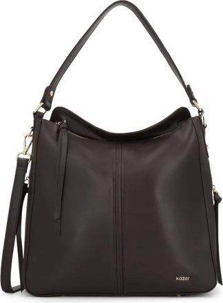 Kazar Leren Schoudertas - Dames - Schoudertassen - Bruin - ONE Size - Leer - Tassen