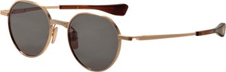 Dita Eyewear Unisex 50 mm Gold Sunglasses