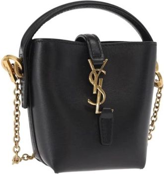 Saint Laurent Pre-owned Mini Tas - Dames - Vintage Mini Tas - Zwart - ONE Size - Leer - Vintage