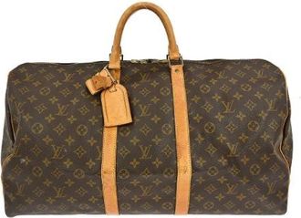 Louis Vuitton Vintage, unisex, Bruin, ONE Size, Pre-owned Weekendtas