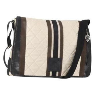 Chanel Pre-owned Cross Body Bags, female, Multicolor, Size: ONE SIZE Pre-owned Vintage Canvas Shoulder Bag