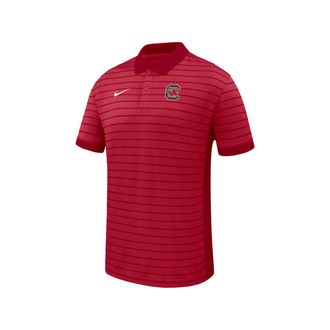 Nike South Carolina Sideline Victory Stripe Nike Mens Dri-FIT College Polo in Red | ZM03BGE643SCAR-CRM
