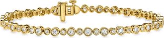 Ross-Simons Bezel-Set Lab-Grown Diamond Tennis Bracelet in 10kt Yellow Gold