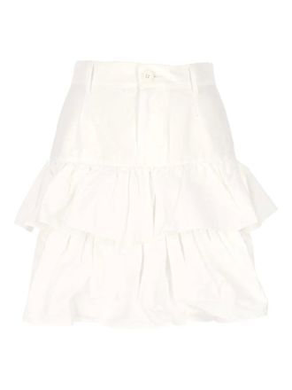 Fiorucci ruffled skirt - White