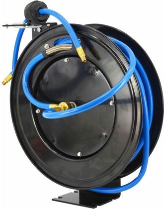 OEM Manguera Neum&aacute;tica Awtools 10x16mm X 15m Con Carrete Met&aacute;lico, Flexible, Resistente, Ideal Para Herramientas Neum&aacute;ticas, Alta Durabilidad Y Rendimient