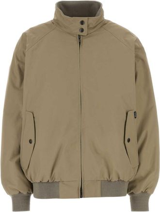 Prada Khaki Mock Collar Jacket
