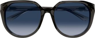 Chlo&eacute; Blue Gradien Geometric Ladies Sunglasses CH0291SK 001 58