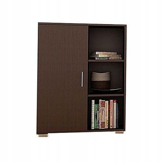 OEM Mobiletto A Giorno Con Cassettiera 6 Ripiani Wenge 80 Cm