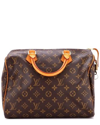Louis Vuitton Brown Monogram Canvas Speedy 30 (Authentic Pre-Loved)