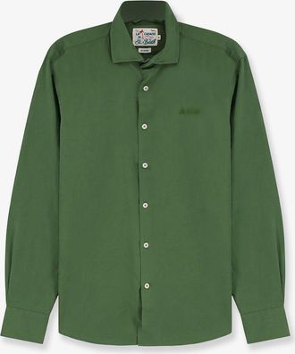 MC2 Saint Barth Camicia Ice in cotone con logo ricamato frontale - MC2 SAINT BARTH - gender_Man