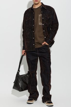 Amiri T-shirt With Logo, Mens, Brown