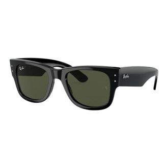 Ray-Ban Heren Acetaat Zonnebril Lente/Zomer - Heren - Zonnebrillen - Zwart - 51 MM - Accessoires