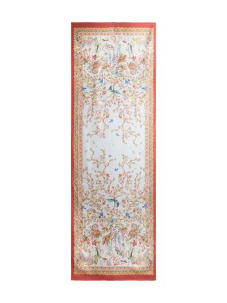 Etro flora fauna silk scarf - Blu