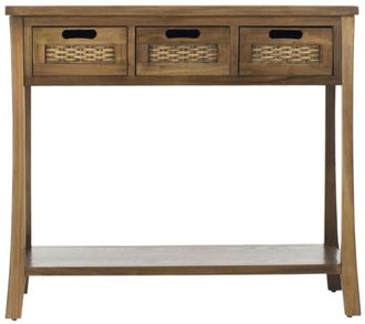 Safavieh Consolas de madera de olmo beige