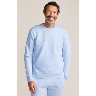 Lands End Long Sleeve Serious Sweats Crewneck Sweatshirt in Clearlake Blue at Nordstrom, Size Xx-Large
