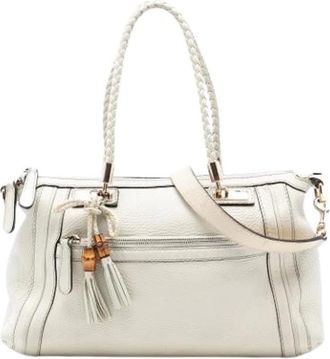 Gucci Pre-owned Handbags, female, White, Size: ONE SIZE Pre-owned Bella Satchel