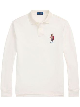 Polo Ralph Lauren embroidered polo shirt - Neutrals