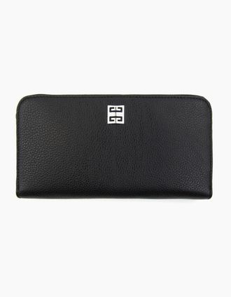 Givenchy Mens Givenchy Long Zipped Leather Wallet Black - Size: OS