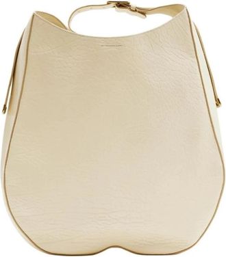 Burberry Schoudertas Schaak - Dames - Shoppers - Wit - ONE Size - Leer - Tassen