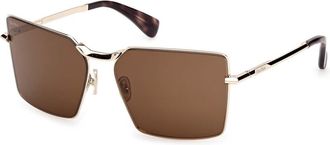 Max Mara MM0135 MILLER 3 32E Womens Sunglasses Gold Size 58