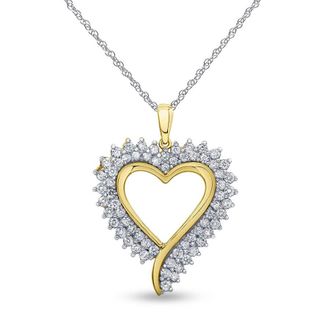 Grown Brilliance Sterling Silver 2.00 Carat Lab Grown Diamond Pendant Necklace for Women