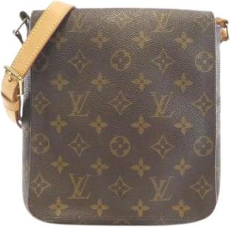 Louis Vuitton Pre-owned Cross Body Bags, female, Brown, Size: ONE SIZE Pre-owned Canvas Cross Body Bag