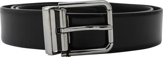 Dolce & Gabbana Verhoog je stijl met merkgesp Riem - Heren - Riemen - Zwart - 90 CM - Leer - Accessoires
