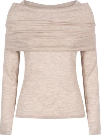 Max Mara Lichtgewicht Kasjmier Trui - Dames - Cashmere truien - Beige - M - Kasjmier - Truien & Vesten