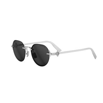 Dior DIAMOND R5U F0A0 Smoke Round Mens Sunglasses DM40162U 16A 50