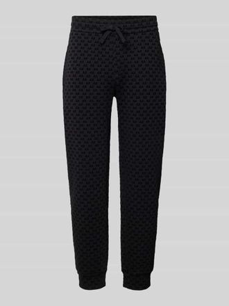 A|X Armani Exchange Sweatpants im Allover-Look mit Logo-Muster Modell PANTALONI in Black, Gr&ouml;&szlig;e XXL