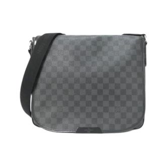 Louis Vuitton Pre-owned Cross Body Bags, male, Gray, Size: ONE SIZE Pre-owned Damier Graphite Shoulder Bag