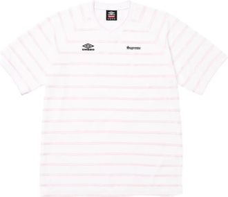 SUPREME x Umbro Top a righe SS 25 - White - Bianco