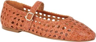Tiffany & Fred Crochet Leather Flat
