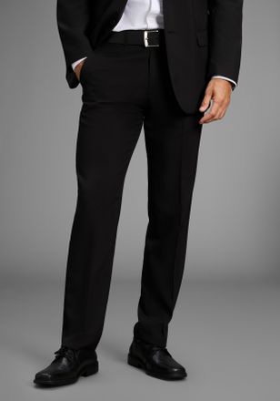 Man's World Anzughose MANS WORLD Baukastenhose, Herren, Gr. 25, N + U Gr, schwarz, Web, Obermaterial: 100% Polyester. Futter: 65% Baumwolle, 35% Polyester, unifar