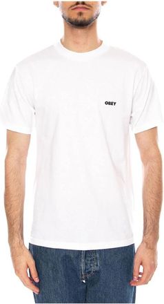 Obey Exclamation Classic T-Shirt - Heren - T-shirts - Wit - M - Katoen - Tops